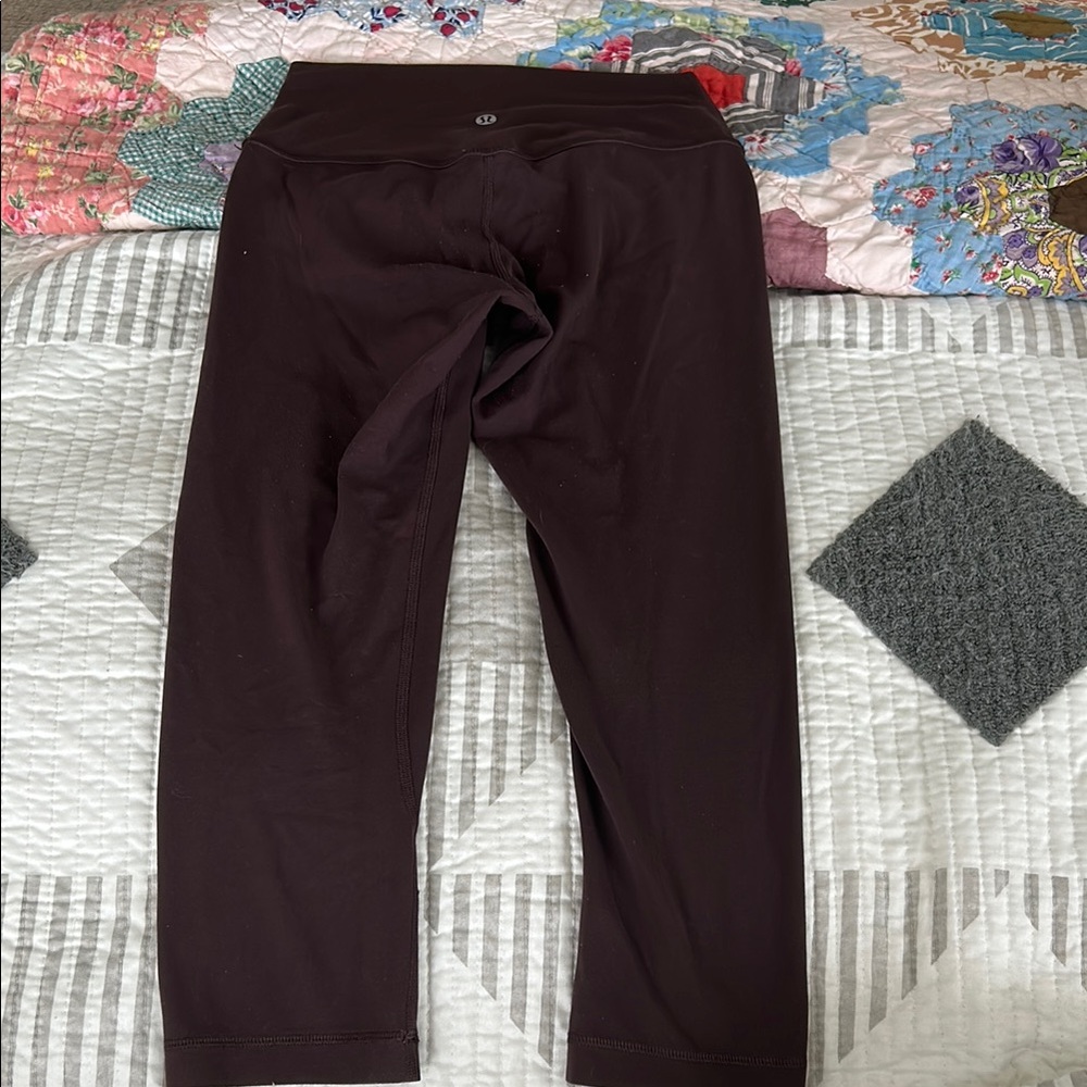 Lululemon Athletica Cropped Pants in Dark Purple